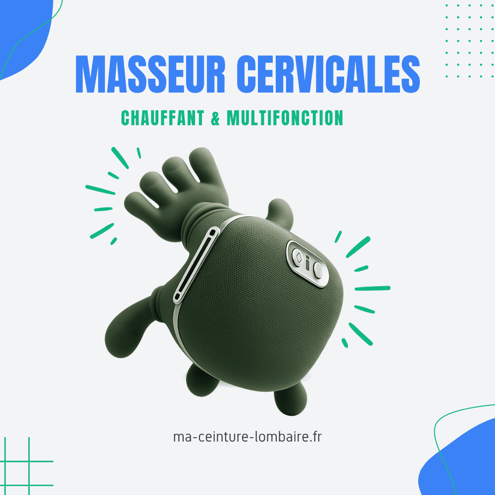 Masseur Cervical Chauffant Shiatsu Multifonction – Image 3